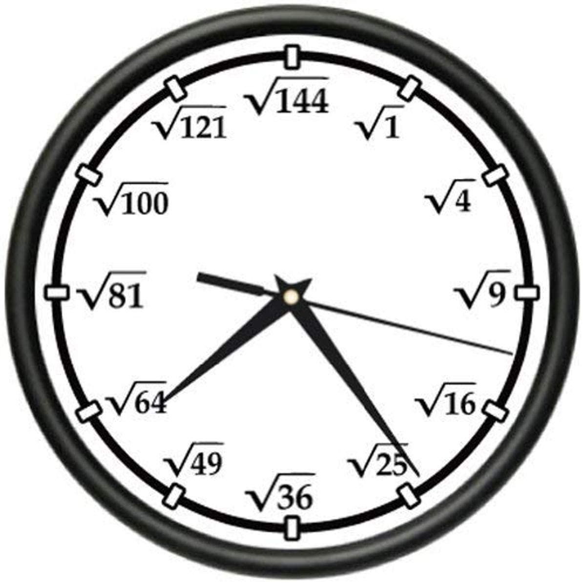 SignMission Square Root Wall Clock Math Teacher Calculator New Gift
