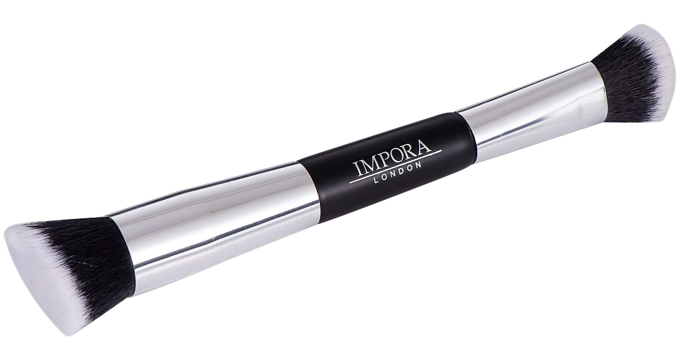 Foundation Makeup Brush - Buffing, Blending, Highlight, Contouring. Use with Cream, Powder, Liquid Foundation. Double Ended Contour Make up Brush