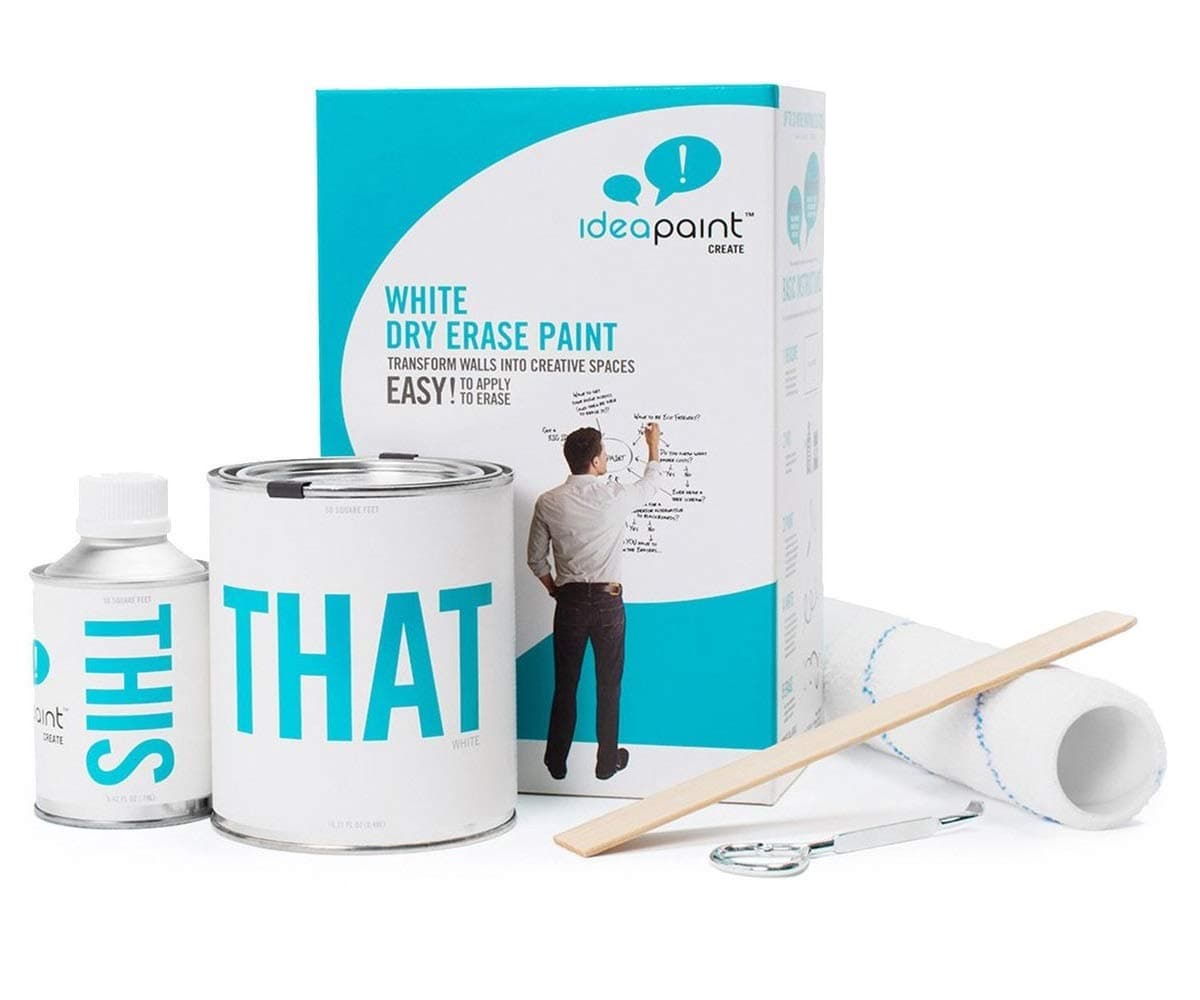 IdeaPaint CREATE Series 50 sq. ft. Kit - Whiteboard Paint - White