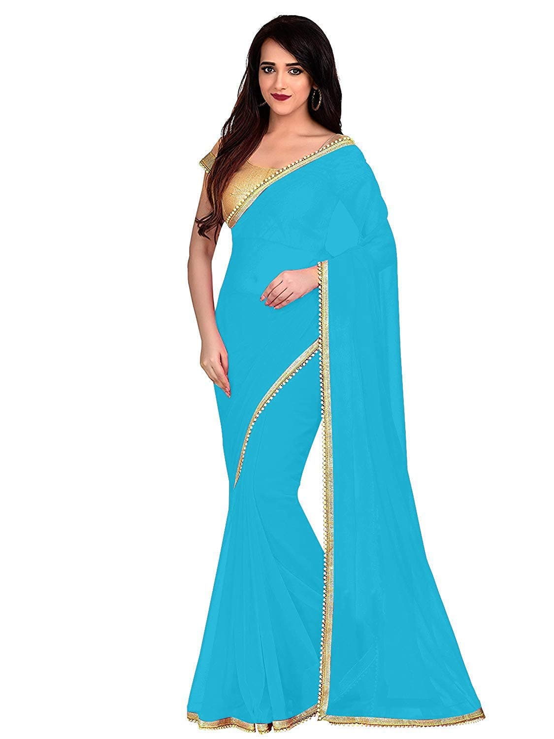 IkonikbeZ Women's Chiffon Saree