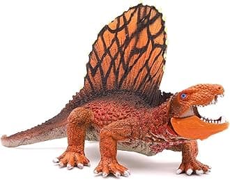 De-Lite 2025 Action Figures Soft Touch Vinyl Plastic Collectible Model Toys… (Dimetrodon Lizard Dinosaur Toy Figure, Scary Birthday Gift Cake Topper Role Play Collection)