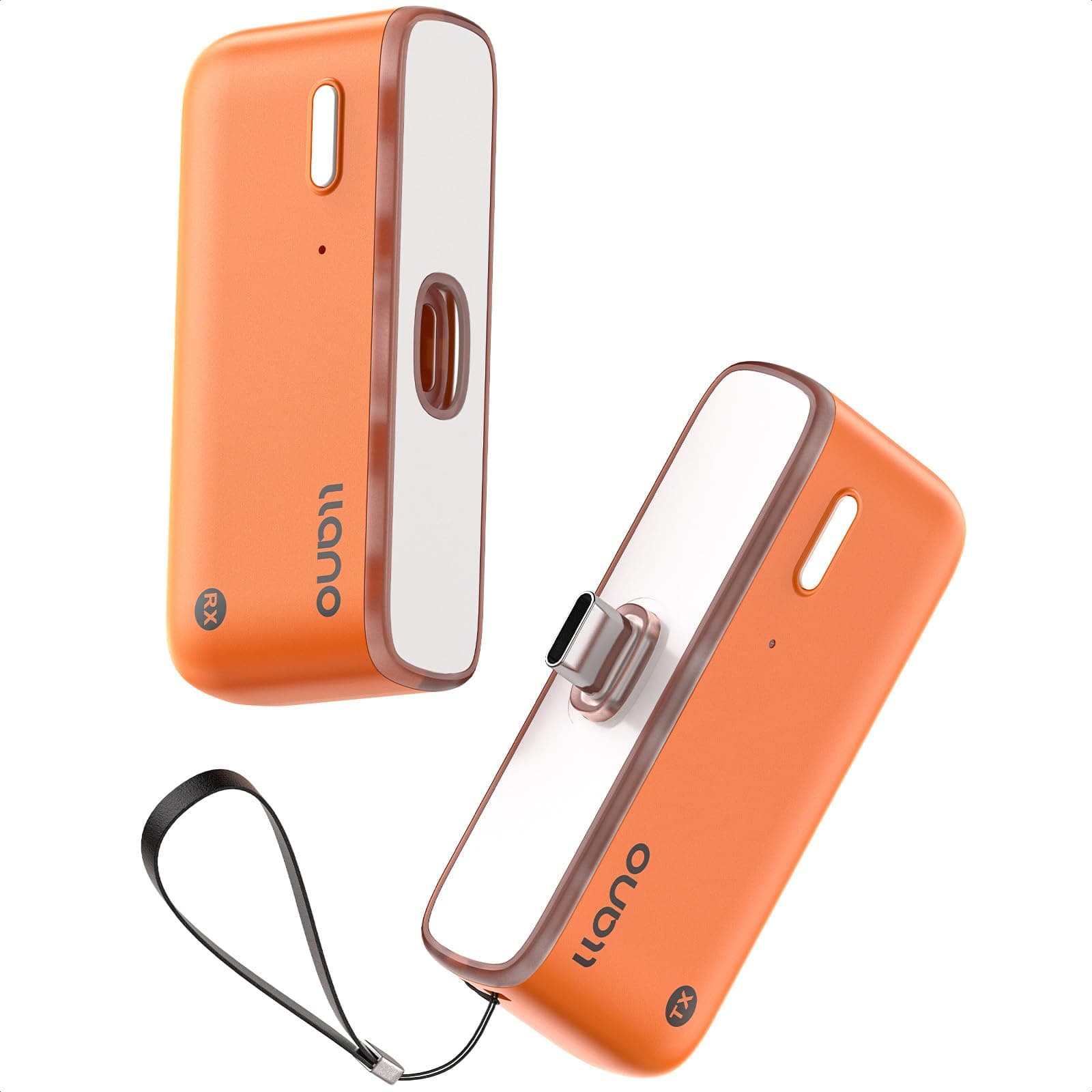 llano S850 Upgraded Type-C Wireless HDMI Transmitter and Receiver, 50M, Ultra 4K Decode Input 1080P@60Hz Output, Plug&Play 5G+2.4G and Audio for Phone/Tablet/Laptop/PC to Monitor/Projector/TV (Orange)