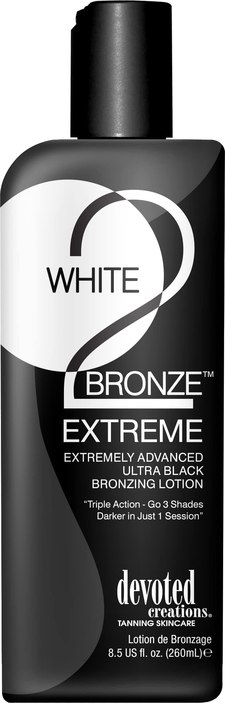 White 2 Black Extreme Advanced Bronzing Sunbed Lotion 260ml