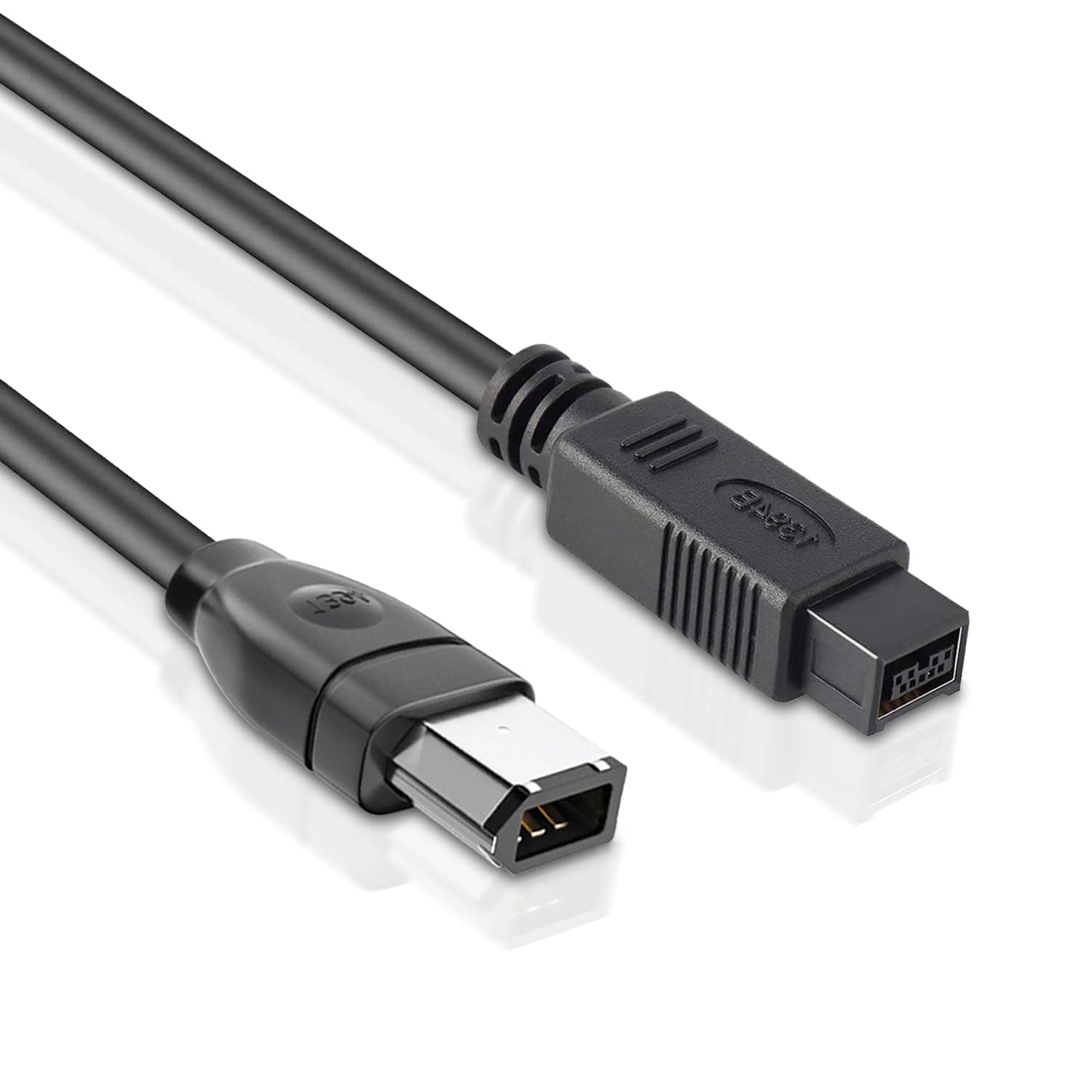 LBSC 6ft 9Pin to 6Pin Firewire Cable for Mac Pro, MacBook & Compatible Devices (Firewire 800 to 400, IEEE 1394)
