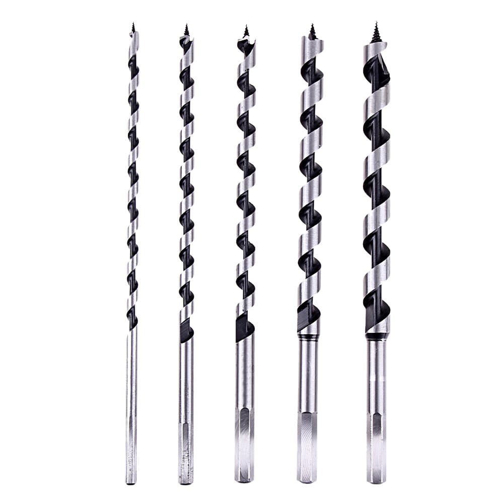 5pcs 6-14mm Deluxe hex shank Auger drill Bit Set Milling cutters for thick wood hole cutter, 230MM long