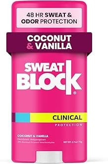 Deodorant for Women | Clinical Antiperspirant, 48 Hour Sweat & Odor Protection, Coconut & Vanilla