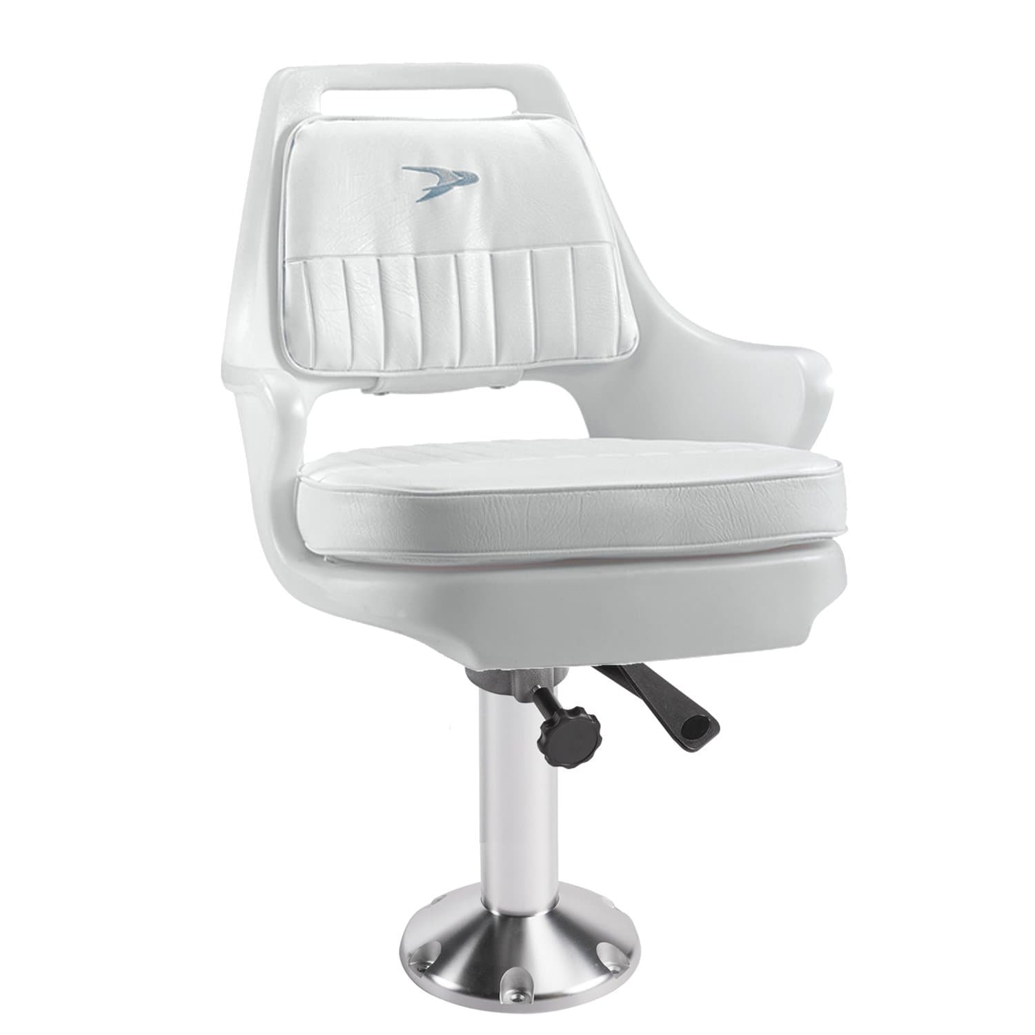 Wise Seats Pilot Chair Package With Arm Rests No Slide W/15" Ped&Cushin