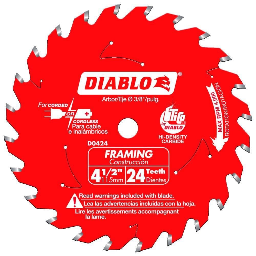 Tools 4 1/2 Inch X 24 Tooth Framing Trim Saw Blade