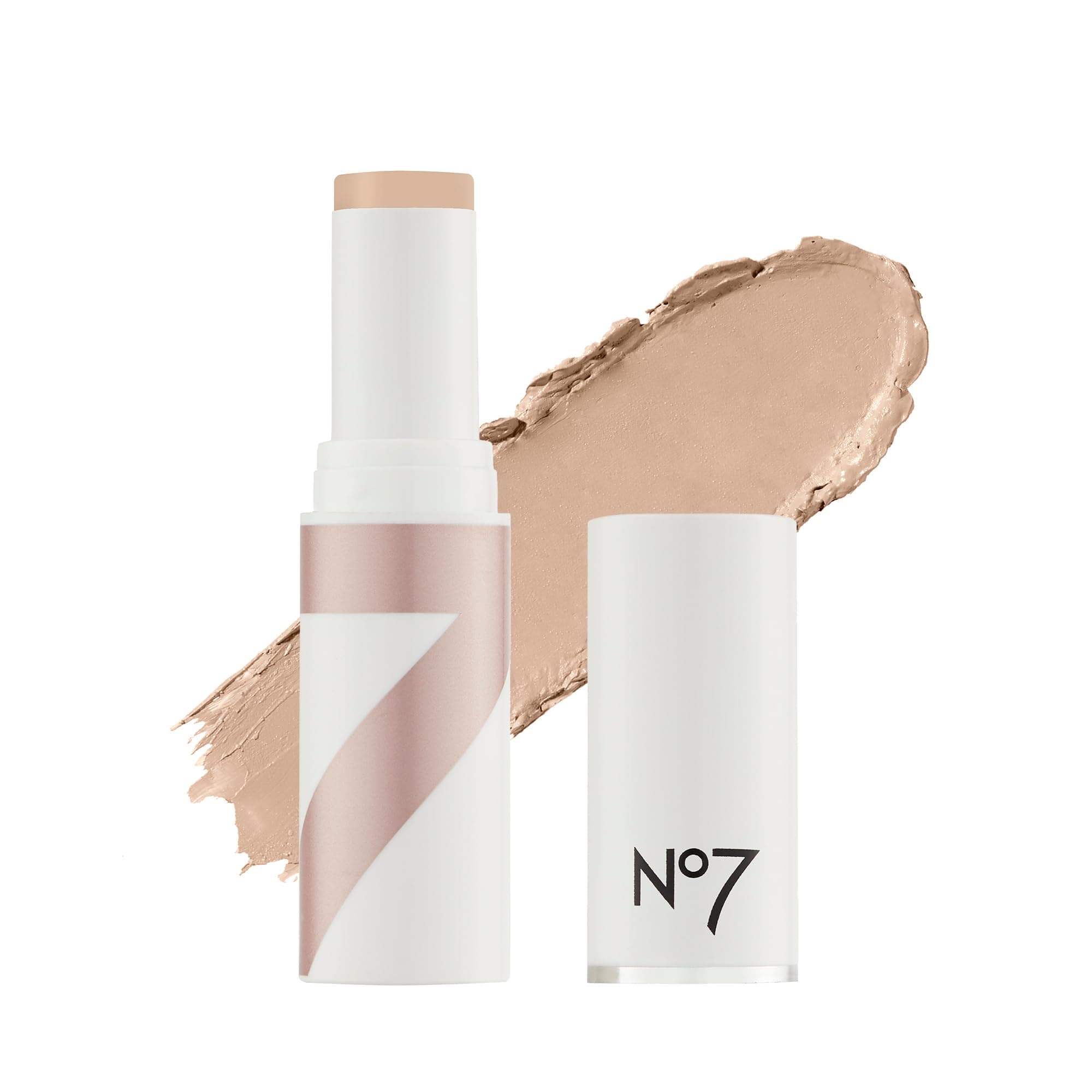 No7 Stay Perfect Stick Foundation - Medium Coverage Long Wear Cream Foundation for All Skin Types - Contains Squalene for Hydrating Foundation Makeup - Calico, (10g)