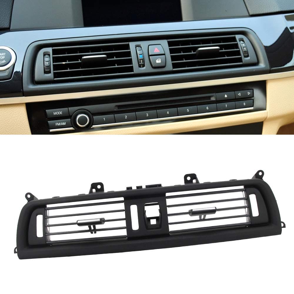FEXON Front Air Grille AC Vent Replacement for BMW 5 Series Interior Central Air Vent Dashboard Console Center AC Ventilation 520 523 525 528 530 535 550 F10 F18 2010-2016