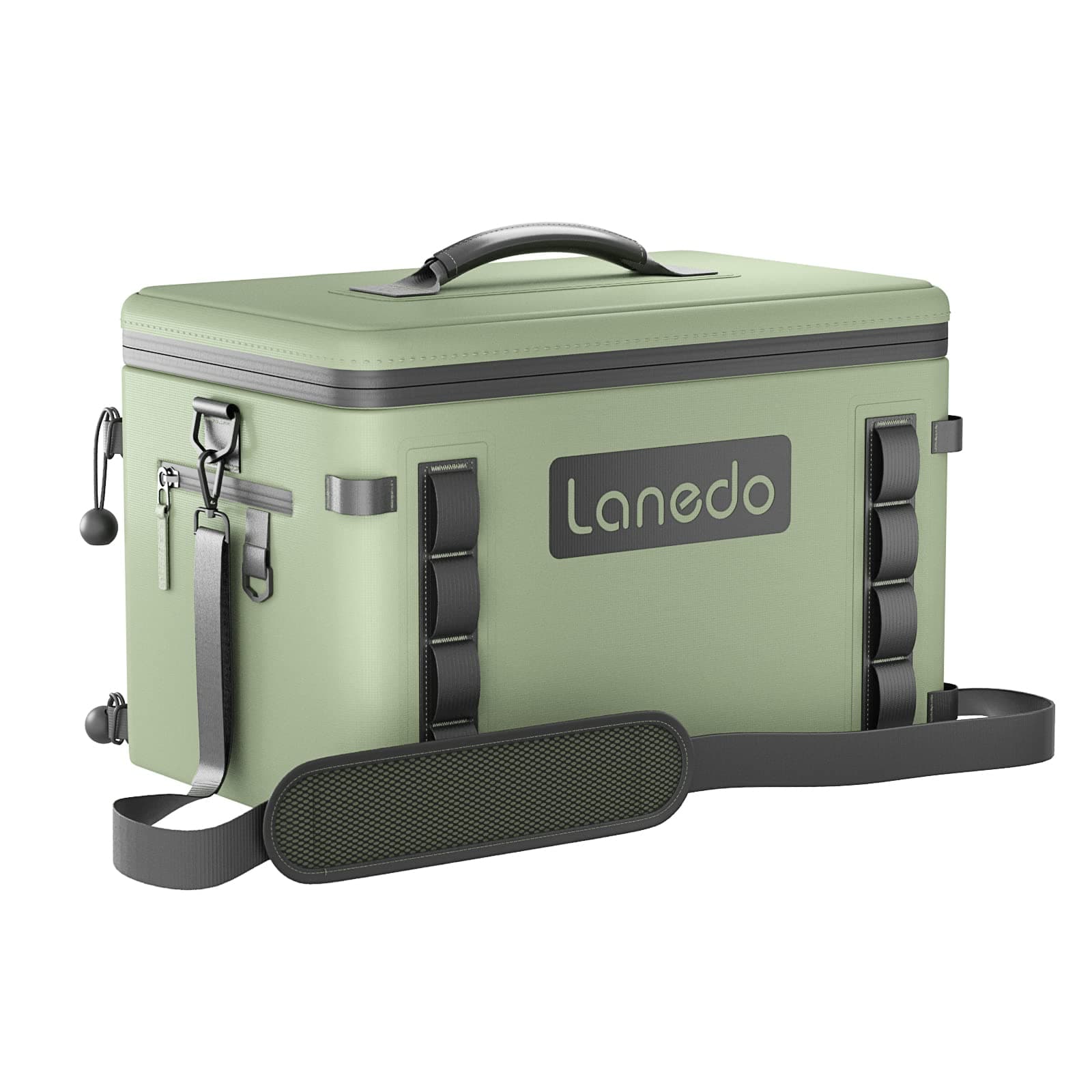 34/28-Can Lanedo Soft-Sided Cooler-Collapsible, Waterproof,Use as a Beach Cooler, Soft Ice Bag, Ice Chest, or Travel Cooler for Food Shopping, Camping, Kayaking, Fishing, and Multi-Person Lunch Bag