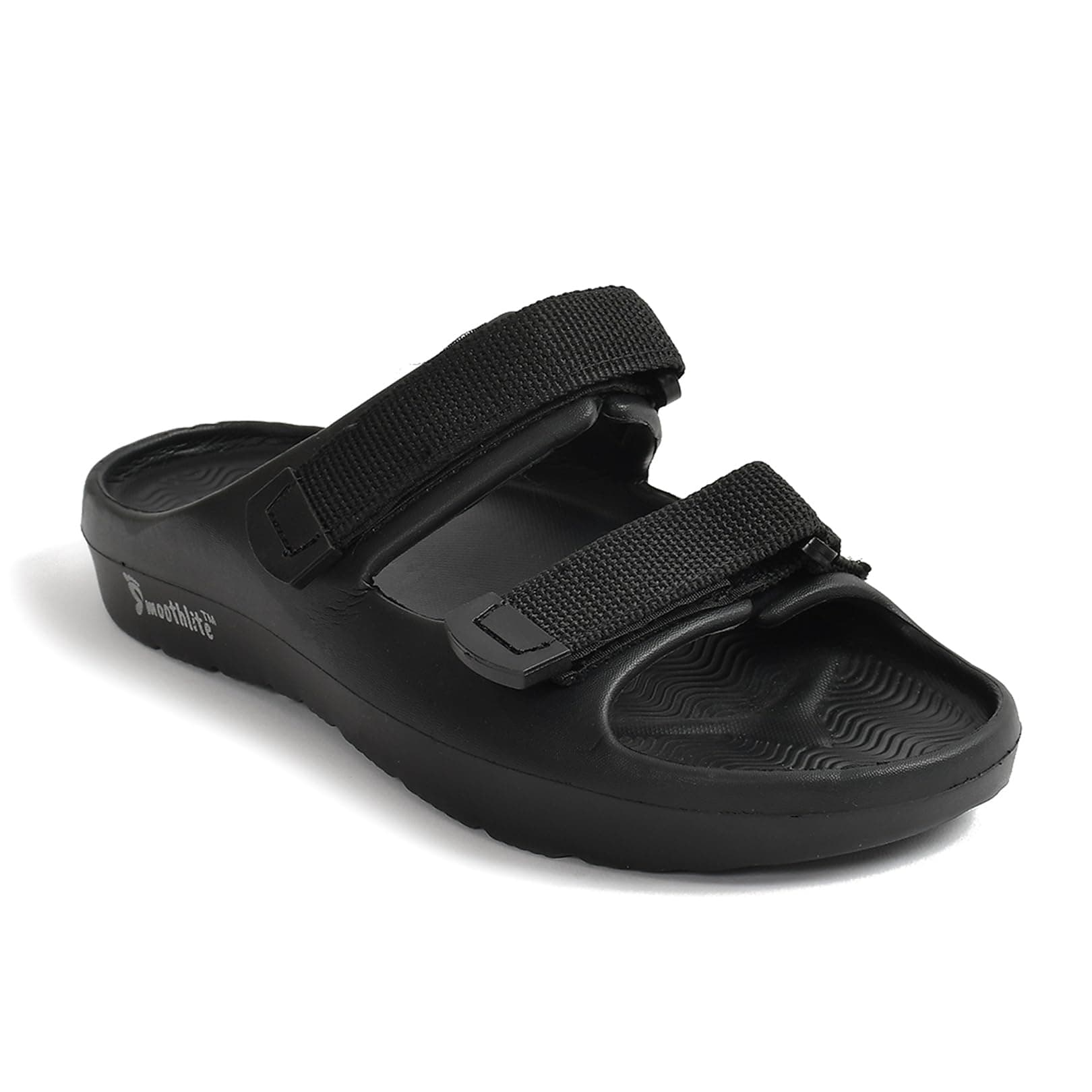 Smoothlite Men's Lightweight Ultra Smooth Slides || with Adjustable Upper Strap for Men