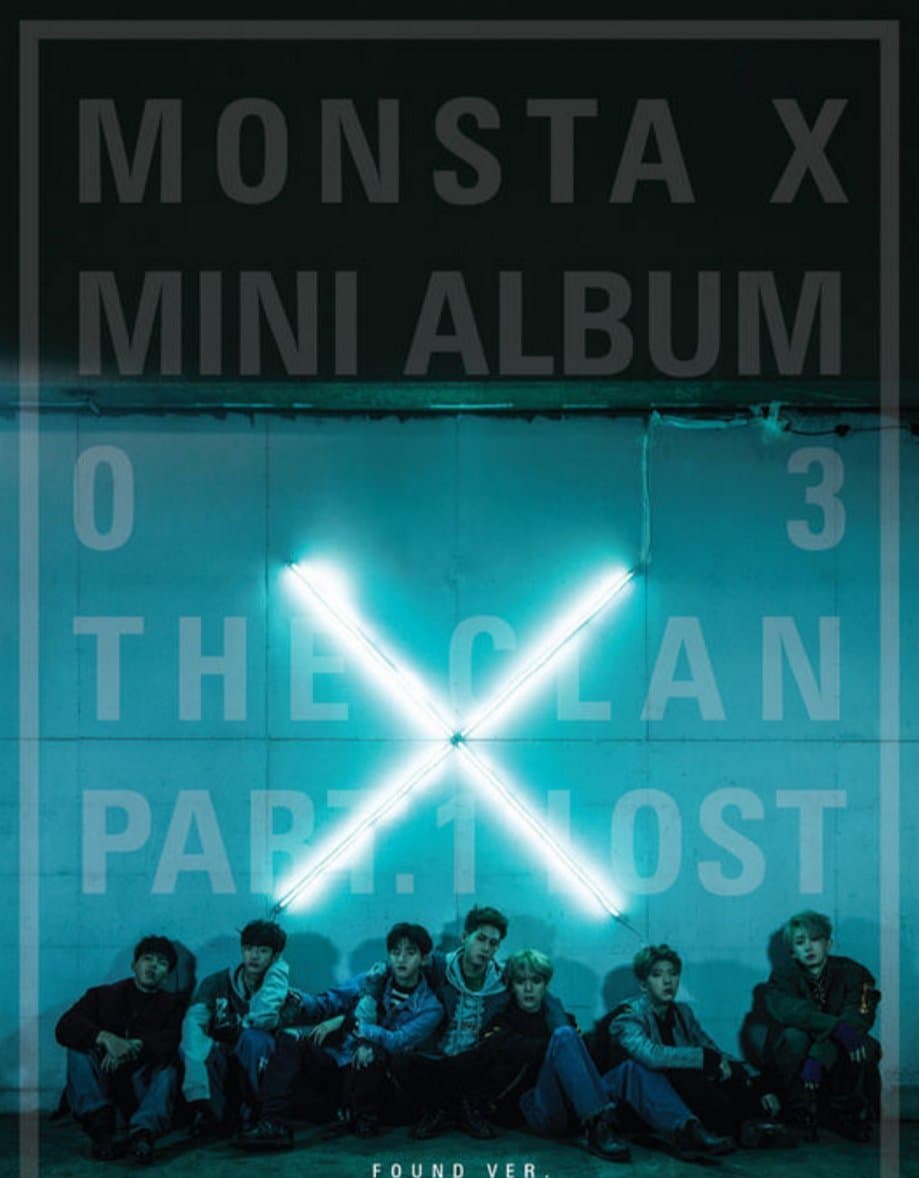 MONSTA X - The CLAN 2.5 Part.1 LOST [FOUND ver.] CD + Photo Booklet + Photocard + Folded Poster + Polaroid Photo + Sticker + Extra Photocard