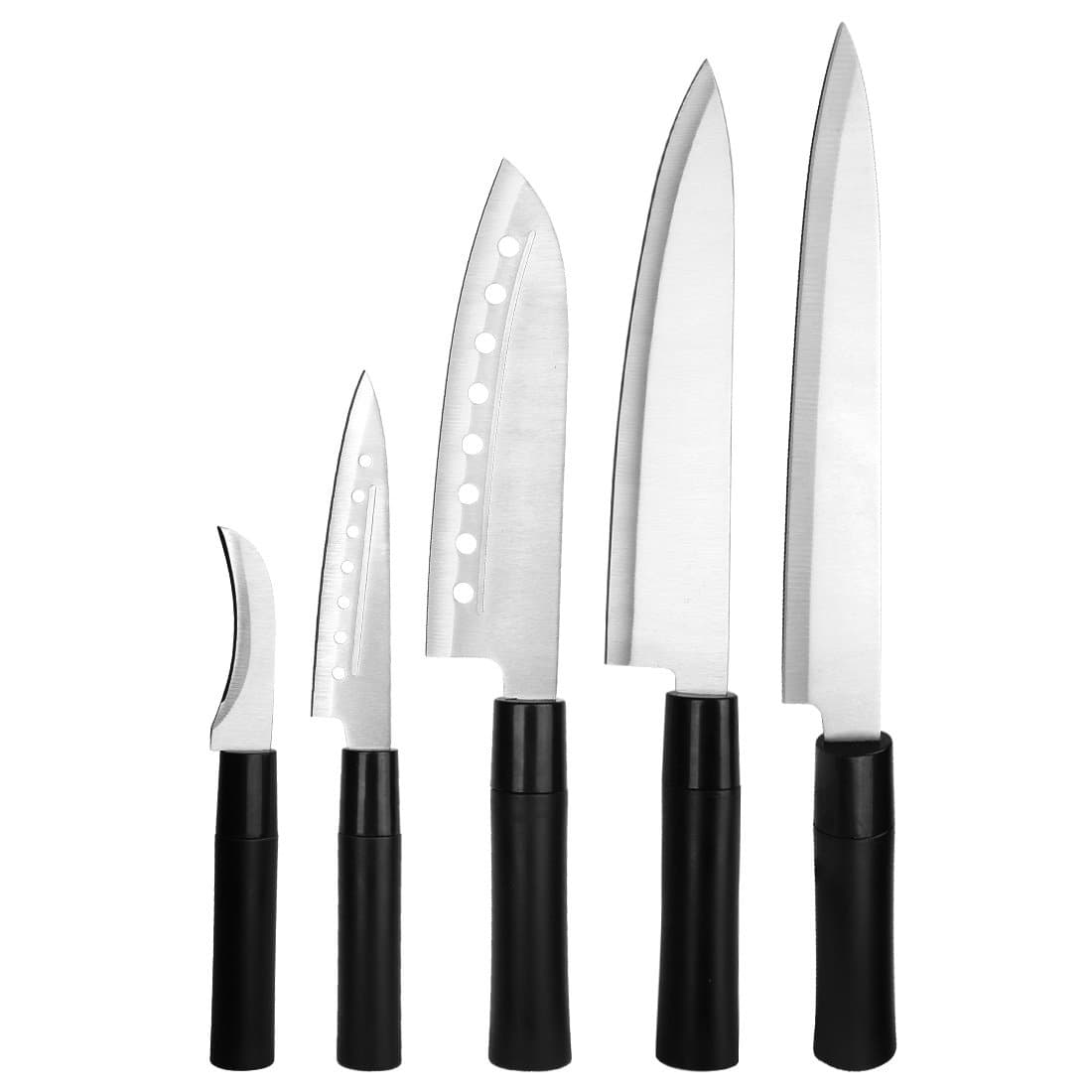 5pcs Kitchen Knife Sharp Chef Knife Set Stainless Steel for Cooking Lovers and Chefs