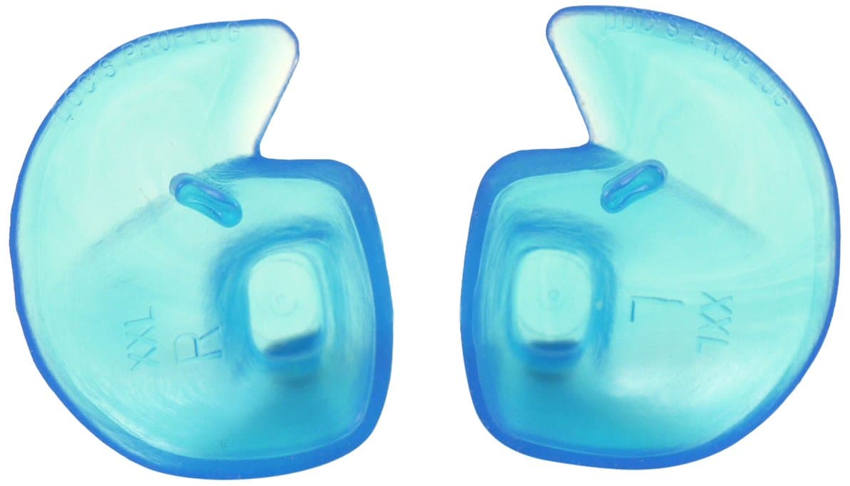 DS05B Medium Non Vented Ear Plugs Without Leash - Blue