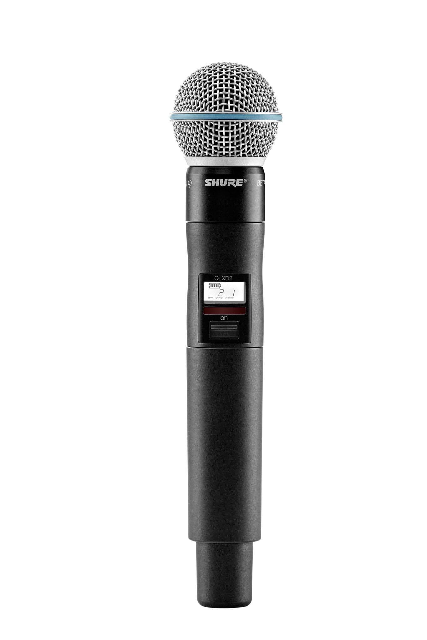 QLXD2/B58 Handheld Transmitter with BETA 58A Vocal Mic Capsule - for use with QLX-D Digital Wireless Microphone Systems, Receiver Sold Separately | H50 Band (QLXD2/B58=-H50)