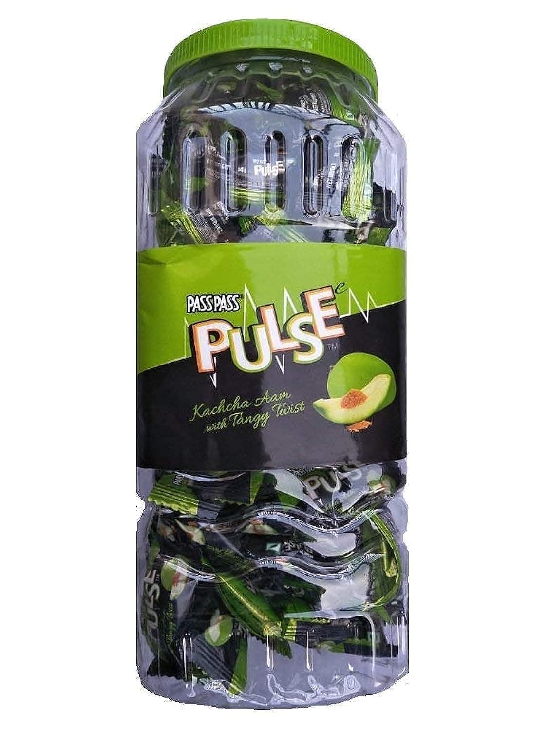 Pulse Candy By Pass Pass Sensational Kacchaa Aam Flavor Candy - 100Pcs