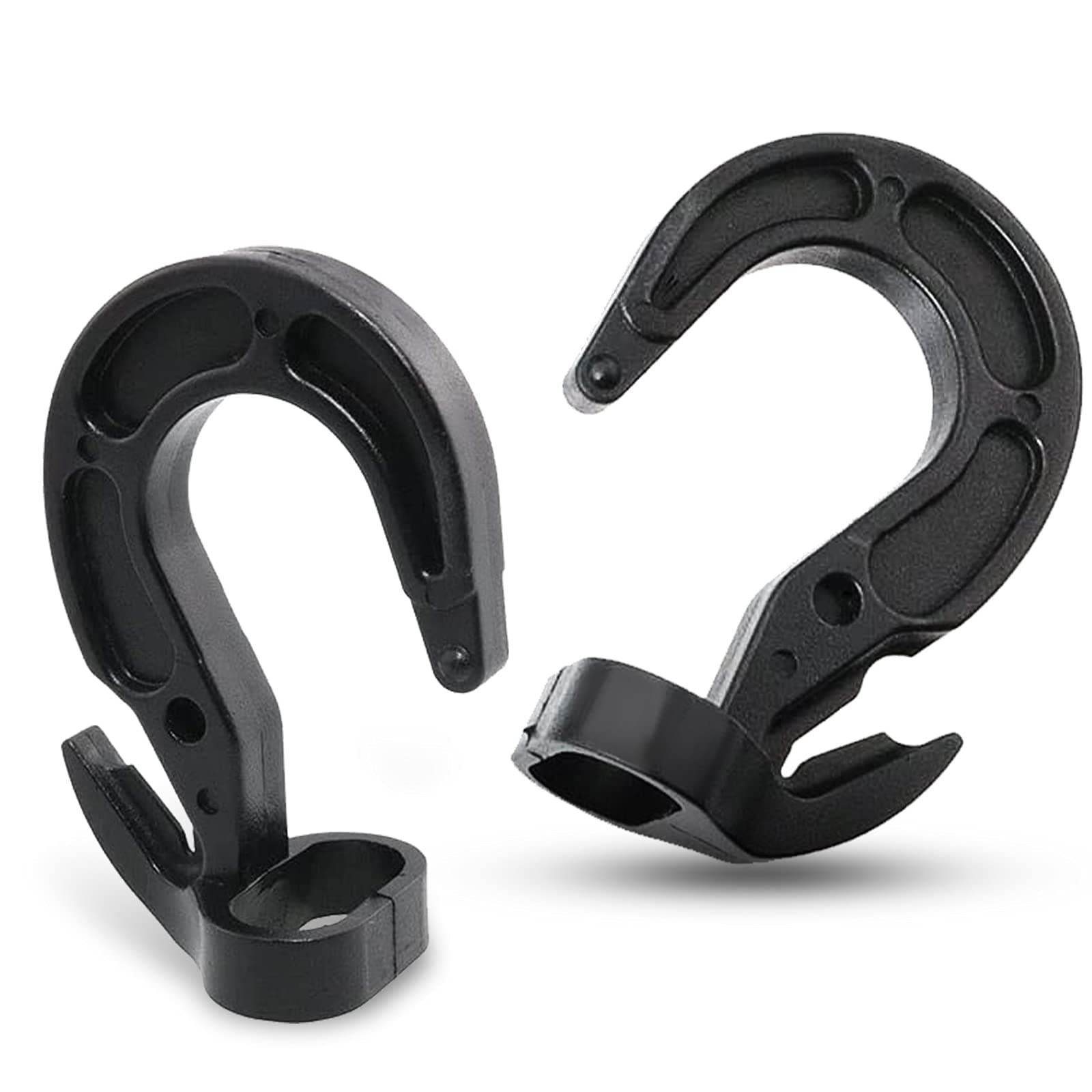 30PCs Plastic Shock Cord Hooks, Elastic Plastic Shock Cord Bungee Rope Hooks Fit for 1/4" 5/16" Shock Cord Rope