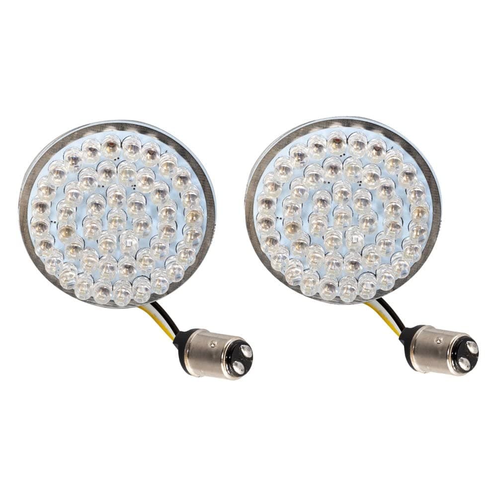 HogworkzLED Halomaker™ Front Turn Signals 1157 Base with White Running & Amber Turn - Compatible with Harley Davidson