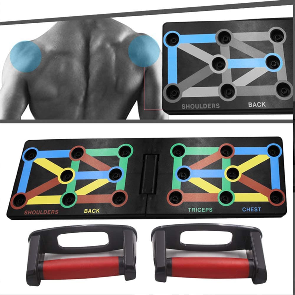 Push Up Board - Foldable Fitness Rack Training System 12 in 1 for Home Fitness