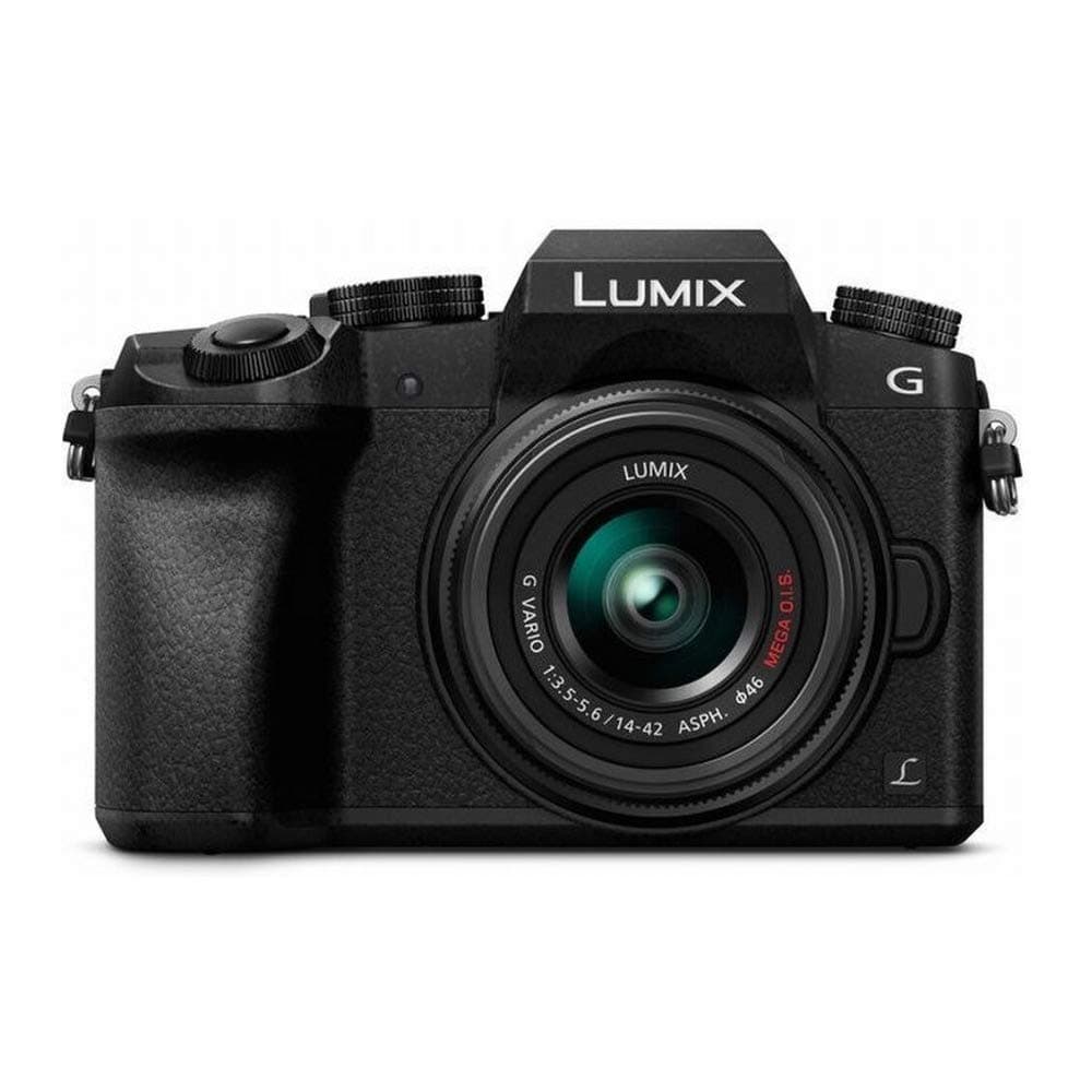 Panasonic LUMIX G7 4K Digital Camera, with 14-42mm Mega O.I.S. Lens, 16 Megapixel Mirrorless Camera, 3-Inch LCD, DMC-G7KK (Black)