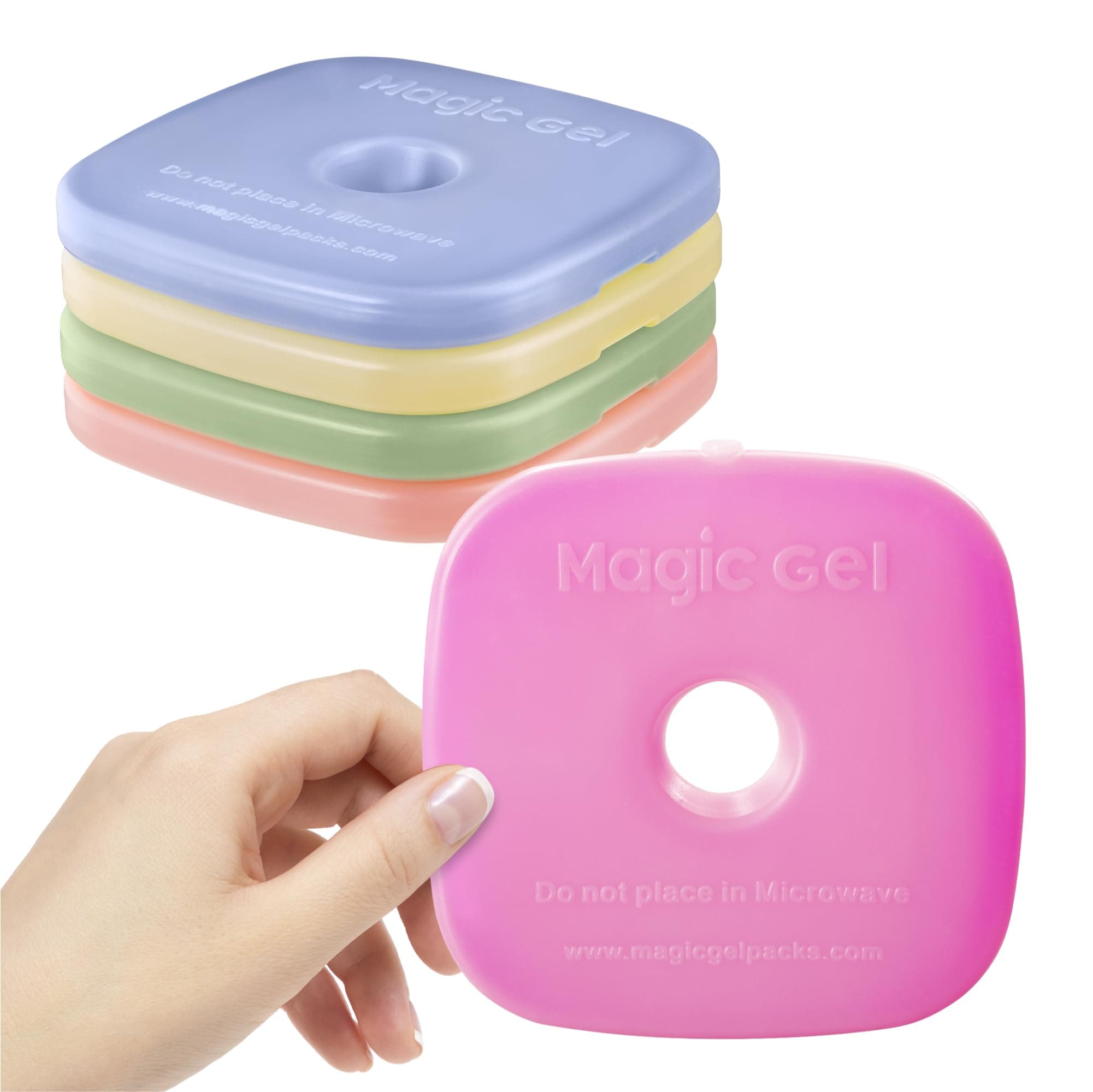 – Magic Gel 5 x Ice Packs - Long Lasting Reusable Small and Thin Cold Packs - The Perfect Cooler - Stays Cold Up to 6 Hours