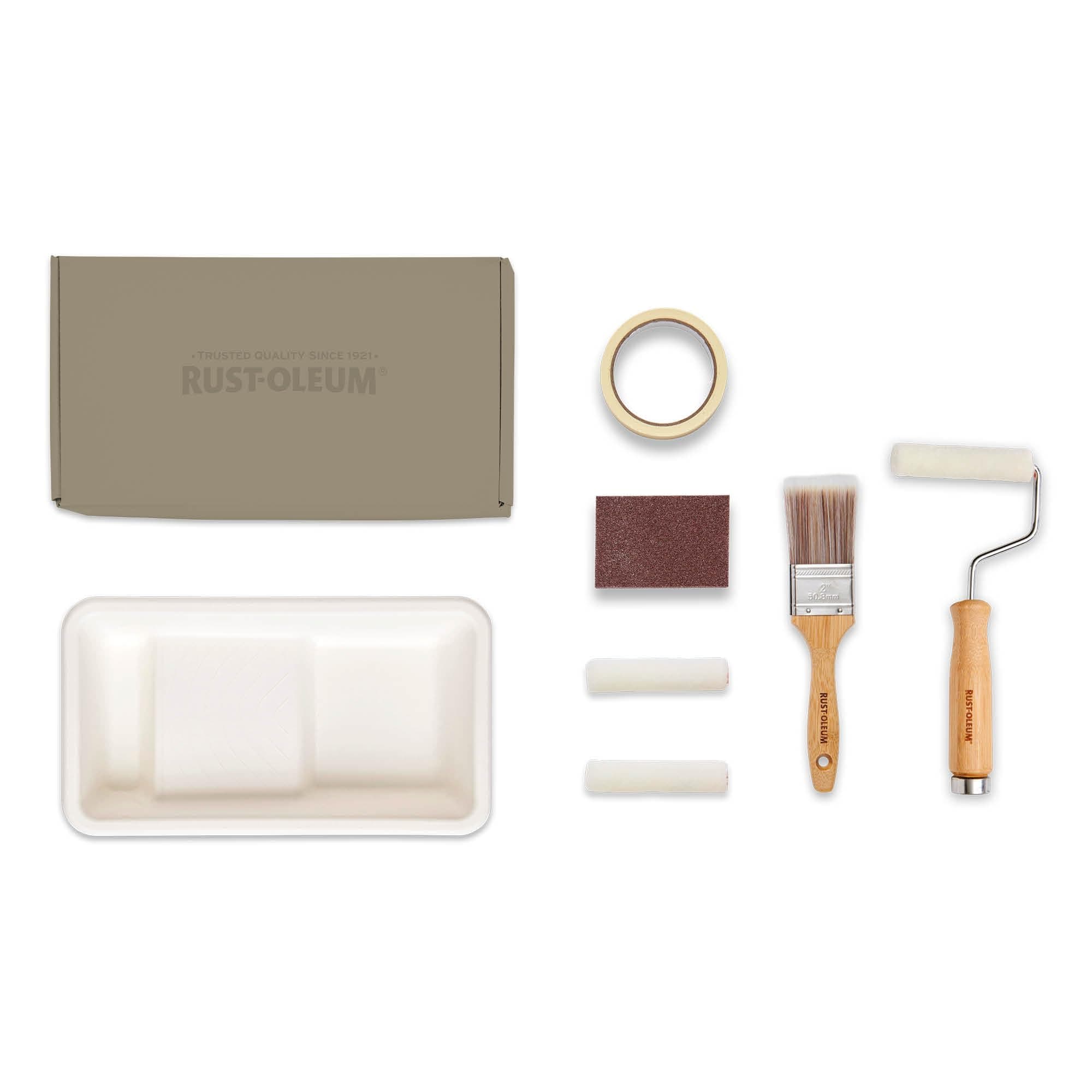 Rust-Oleum Ready to Roll - Eco Paint Kit (Small) - Bathroom Tile Matt Restful Neutrals