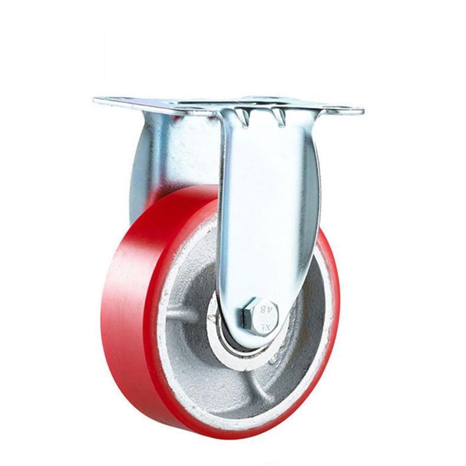 1 Pc Casters 4 Inch CaIron Core Pu Directional Wheel, Medium-sized Iron Polyurethane Mute Wear-resistant Industrial Caster