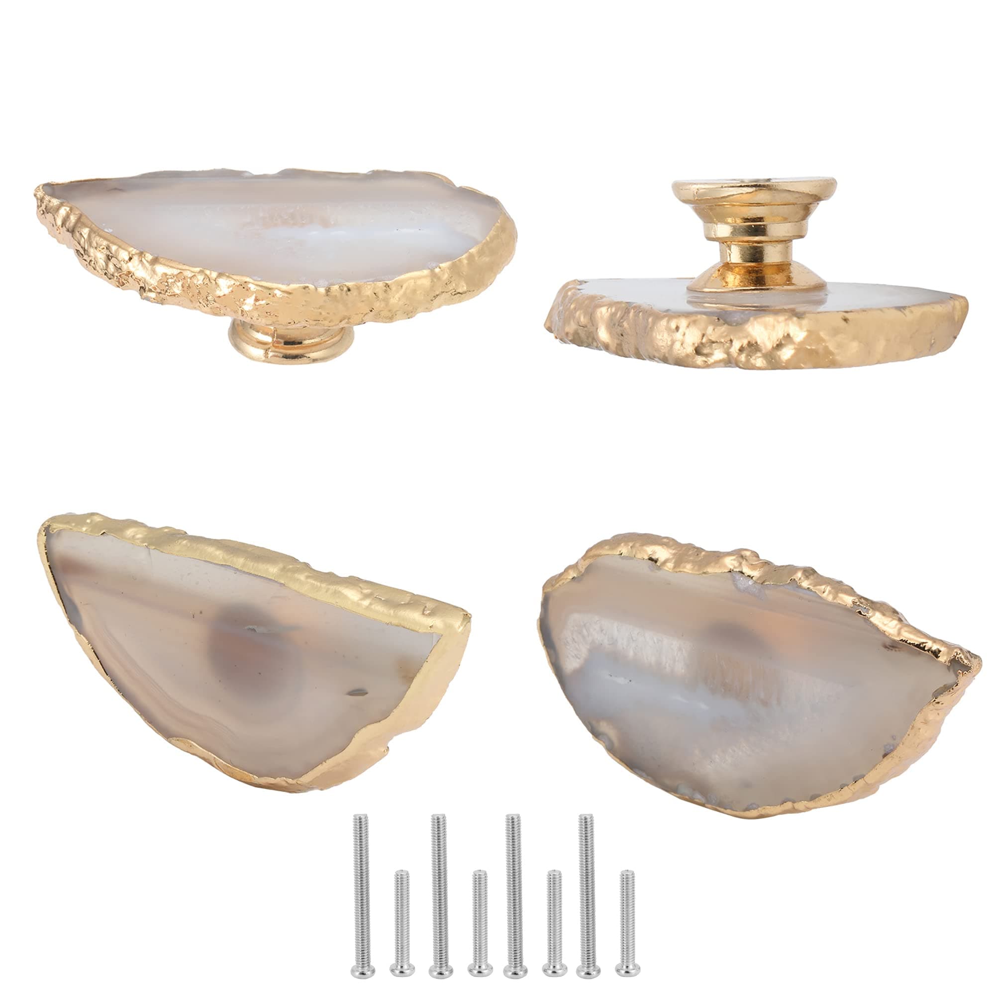 Unique Natural Color Agate Cabinet Knobs and Pulls Dresser Drawer Knobs