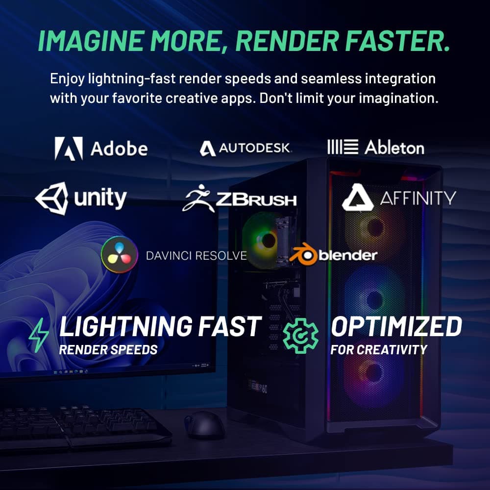 Skytech Gaming Nebula Gaming PC Desktop – Intel Core i5 13400F 2.5 GHz, NVIDIA RTX 3050, 1TB NVME SSD, 16GB DDR4 RAM 3200, 600W Gold PSU, 11AC Wi-Fi, Windows 11 Home 64-bit