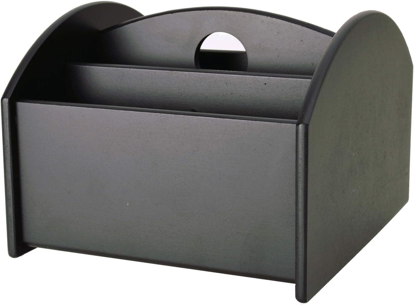 InGenious Remote Control Caddy Wooden Spinning Table Top Holder Desk Organiser