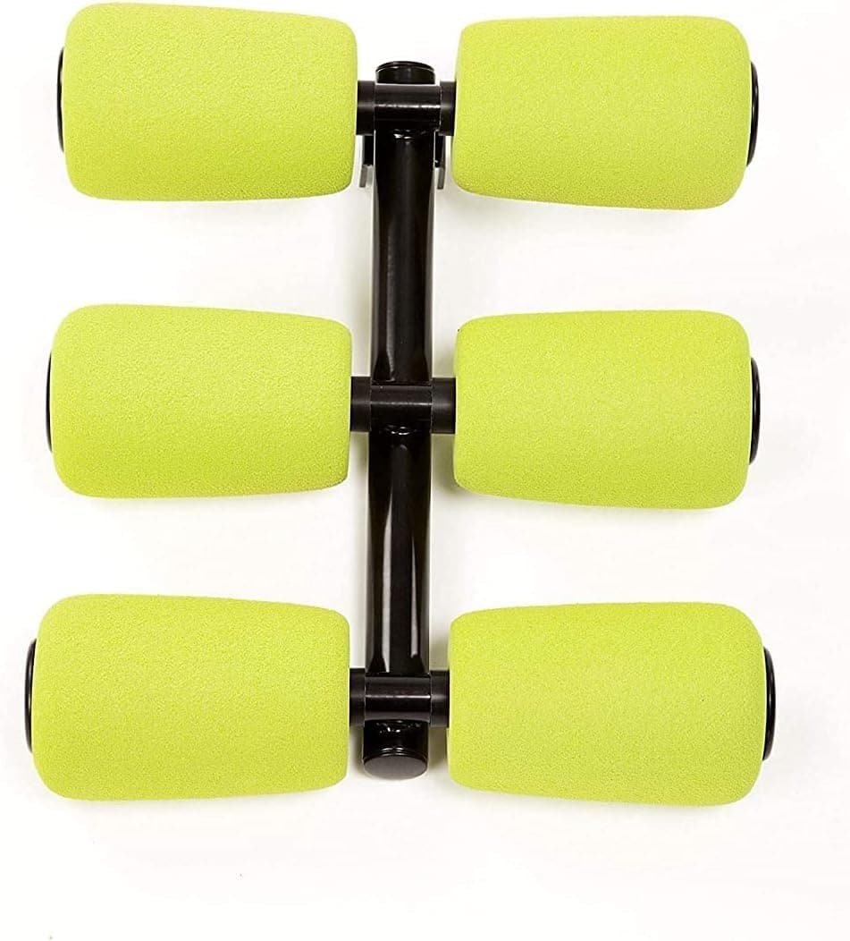 Workout Equipment for Total Core and Abs Exercise, Fat-Burning, Toning, and Fitness at Home, 6 Pack Massage Roller Kit