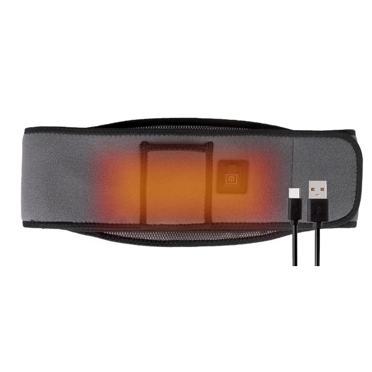 Heating Belt with Massage - Adjustable Warm Wrap for Back & Waist Pain Relief - Soothing Heat Therapy for Muscle Relaxation