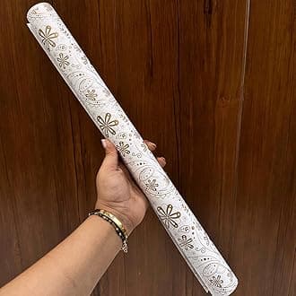 LA TROVE Colourful Gift Wrapping Paper Sheet For Gift Packing | Gift Wrap Roll, Gift Papers Sheets, Gift Cover Wrapping Paper(Golden Flower) (Pack 0f 5)