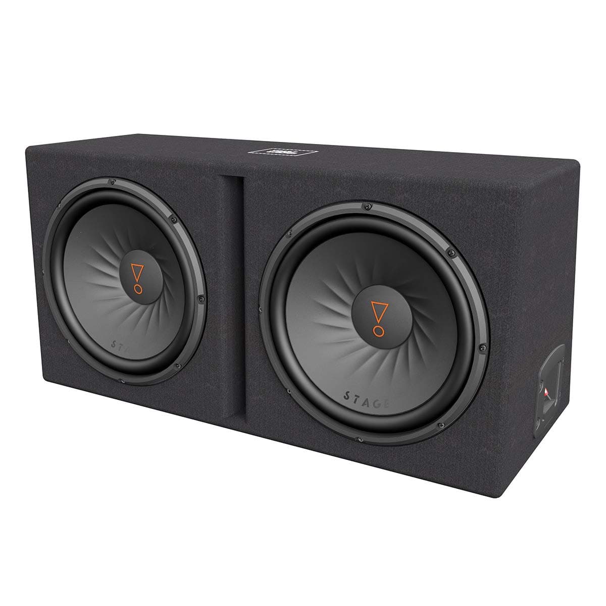 Dual 12" Car Audio Ported Enclosure, Black
