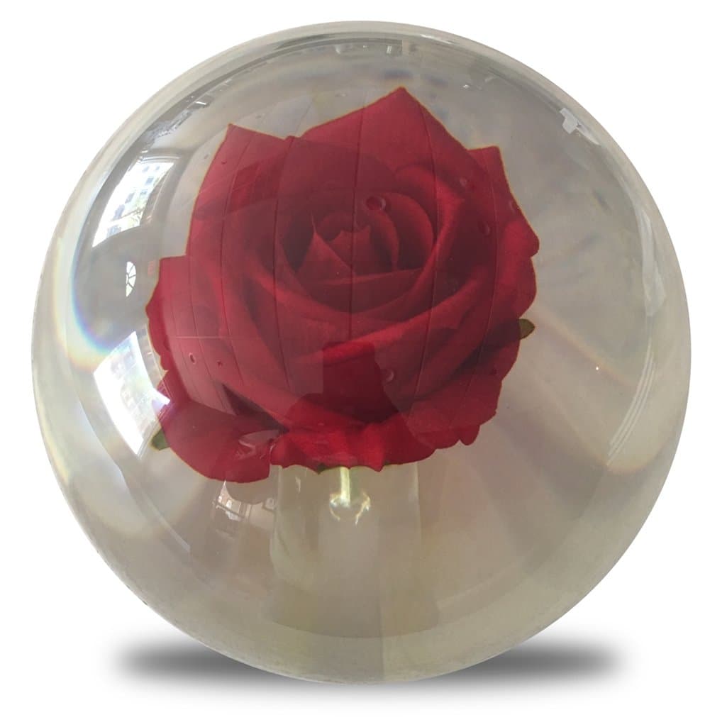 KR Clear Red Rose Bowling Ball - 14 lb