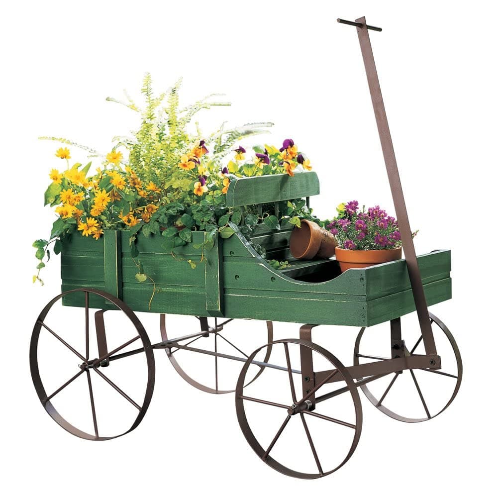 Collections Etc - Amish Wagon Decorative Garden Decor