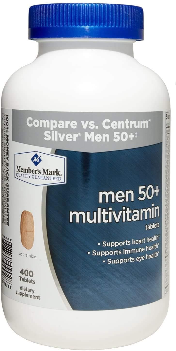 Member's Mark - Men 50+ Multivitamin, 400 Tablets (Compare to Centrum)