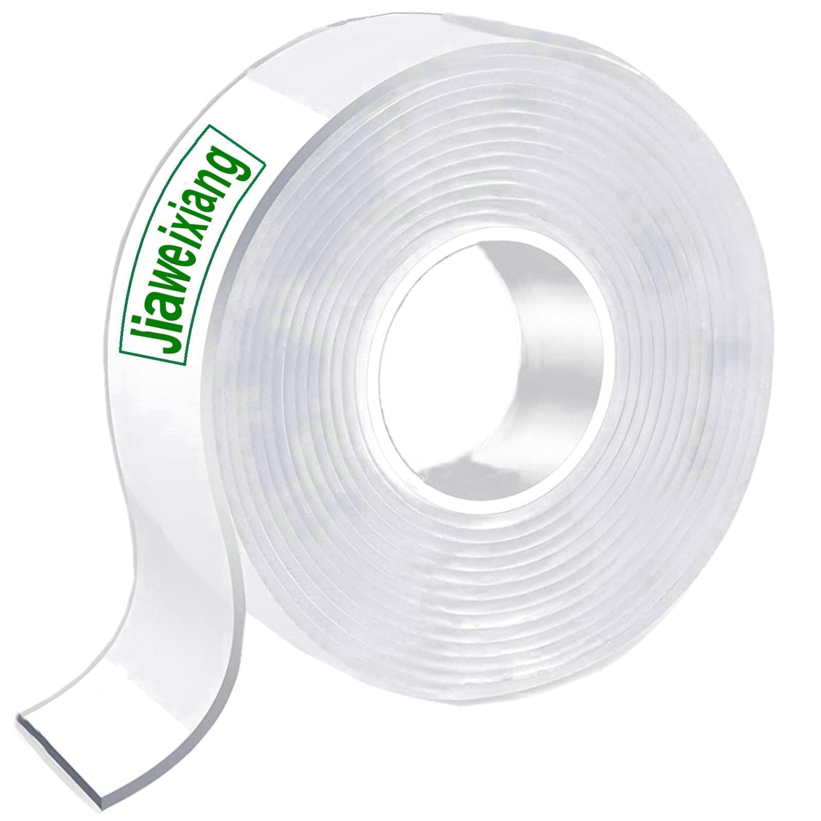Double Sided Mounting Tape Heavy Duty, Clear Multipurpose Removable Sticky Strips, Reusable Strong Wall Tape Picture Hanging Strips Poster Carpet Tape(3.0m * 2.0cm)