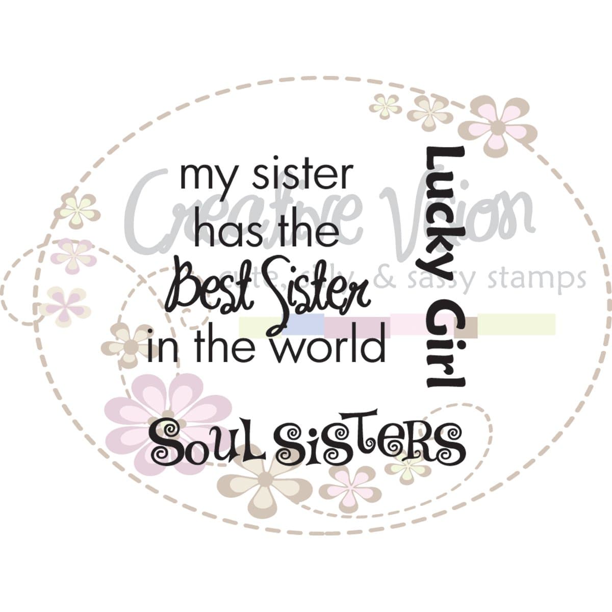 Clear Stamps 2"X2"-Soul Sister