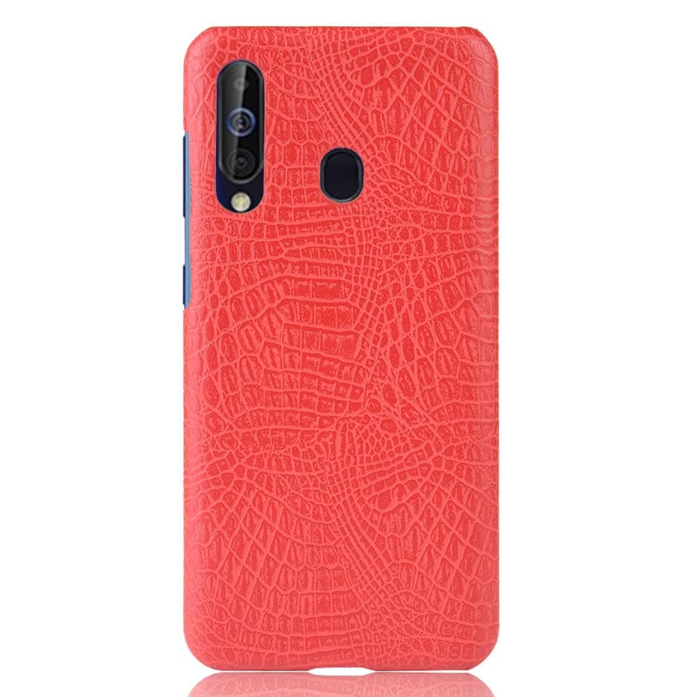 Zl One Crocodile Pattern PU Leather Case Back Cover for Samsung Galaxy M40 (Red)