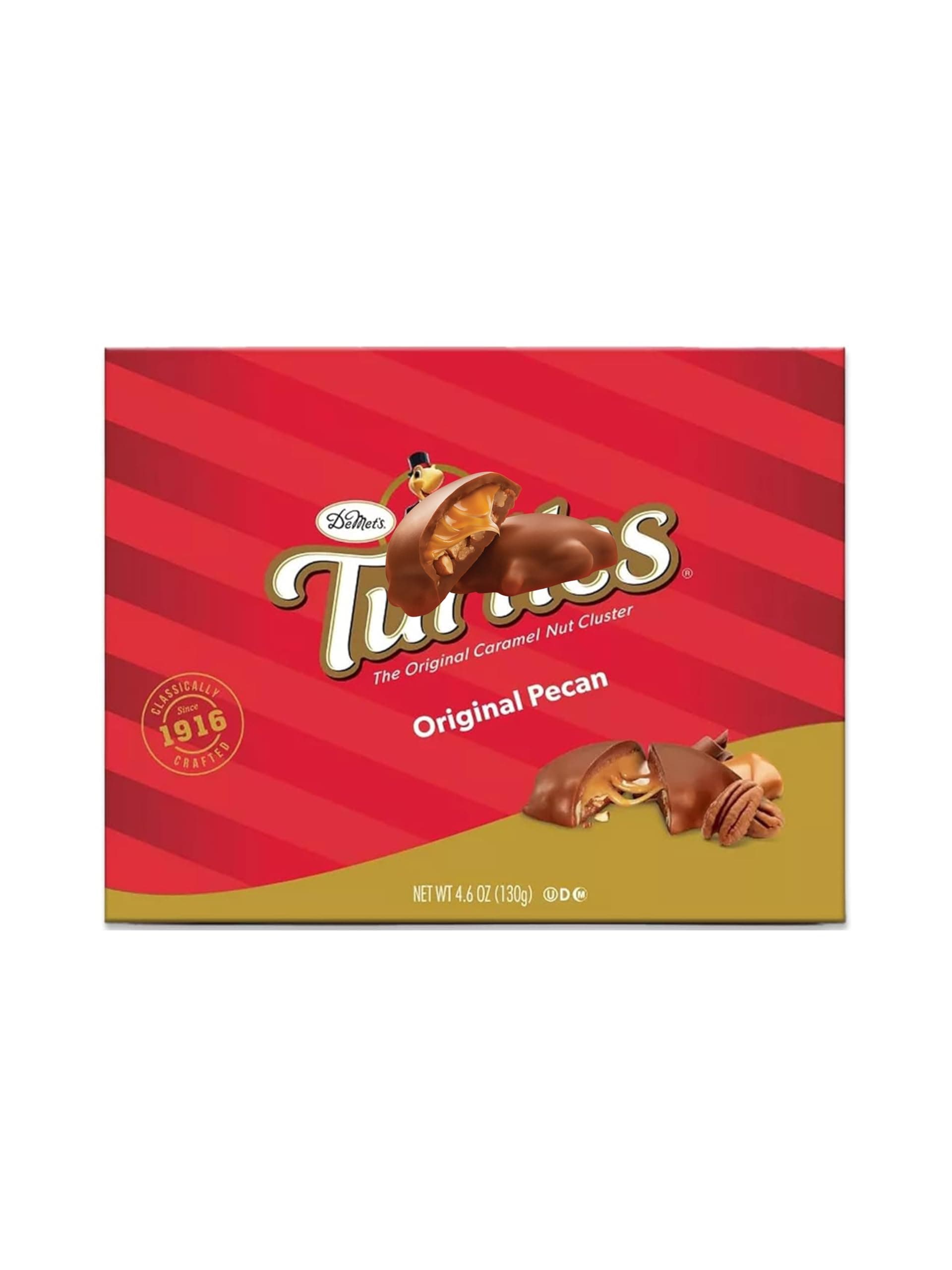 Demet's Turtles Gift Box 4.6oz, (2 pack), by Litezout, Full Size