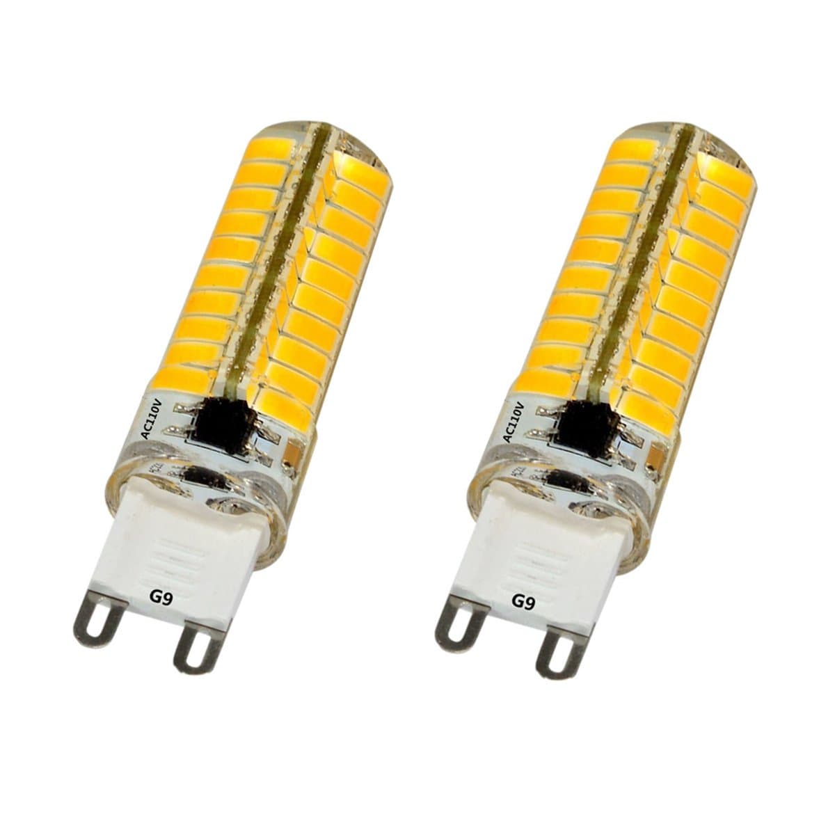 Bulbeats 2pcs G9 LED bulbs 4W Extremely Bright 80-BS Chipsets LED Replacement Bulb Appliance Bulb Silicone Gel Crystal LED Bulbs Light Lamp 110V Xenon White 6000K