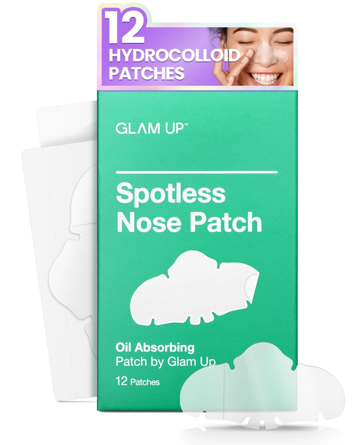 Nose Hydrocolloid Patch 12 Count