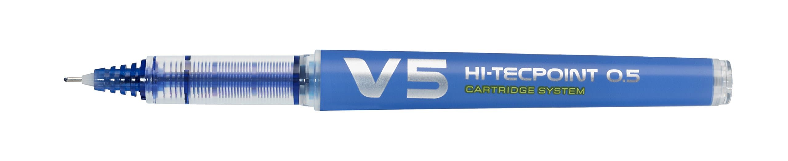 V5 Cartridge System Liquid Ink Rollerball 0.5mm Tip- Blue, Box of 10, BXC-V5-L-BG