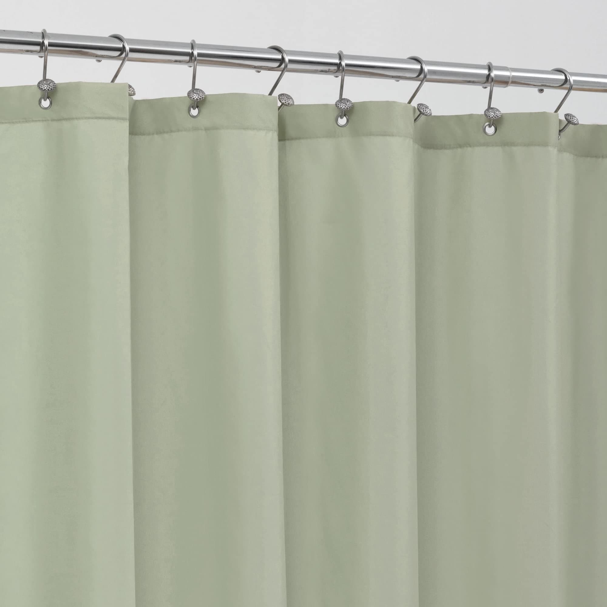 ALYVIA SPRING Extra Long Fabric Shower Curtain Liner Waterproof - 72" x 84", Soft & Lightweight XL Shower Curtain with 3 Magnets, Machine Washable - 72x84, Desert Sage
