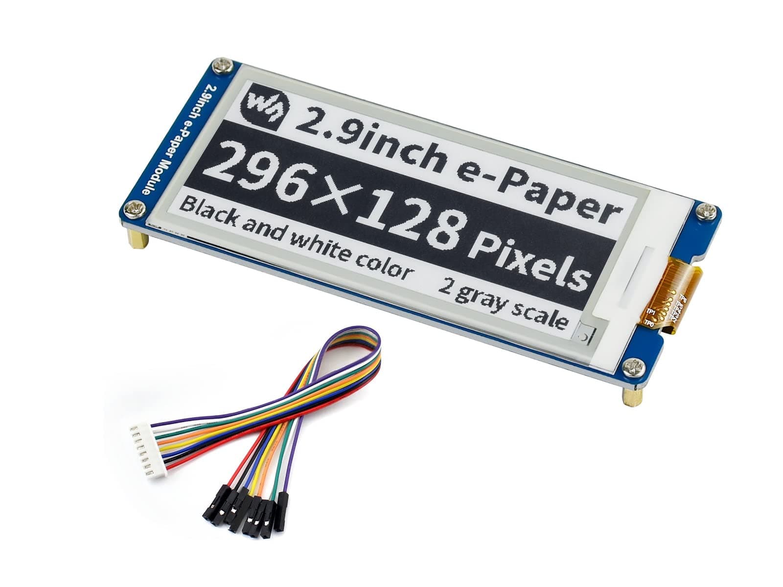 IBest 2.9inch E-paper Module 296x128 Resolution 3.3V/5V Two-Color E-Ink Display Module epaper Screen SPI Interface for Raspberry Pi/Arduino/Nucleo Support Partial Refresh