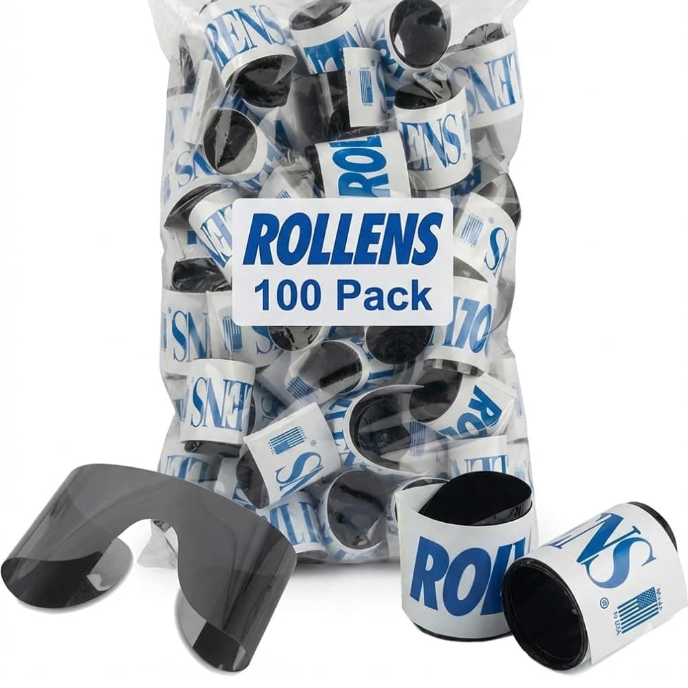 Rollens Post Mydriatic Roll Up Specs Disposable Wrap-Around Sunglasses w/ 100% UV Protection (100 Count) - Made in the USA