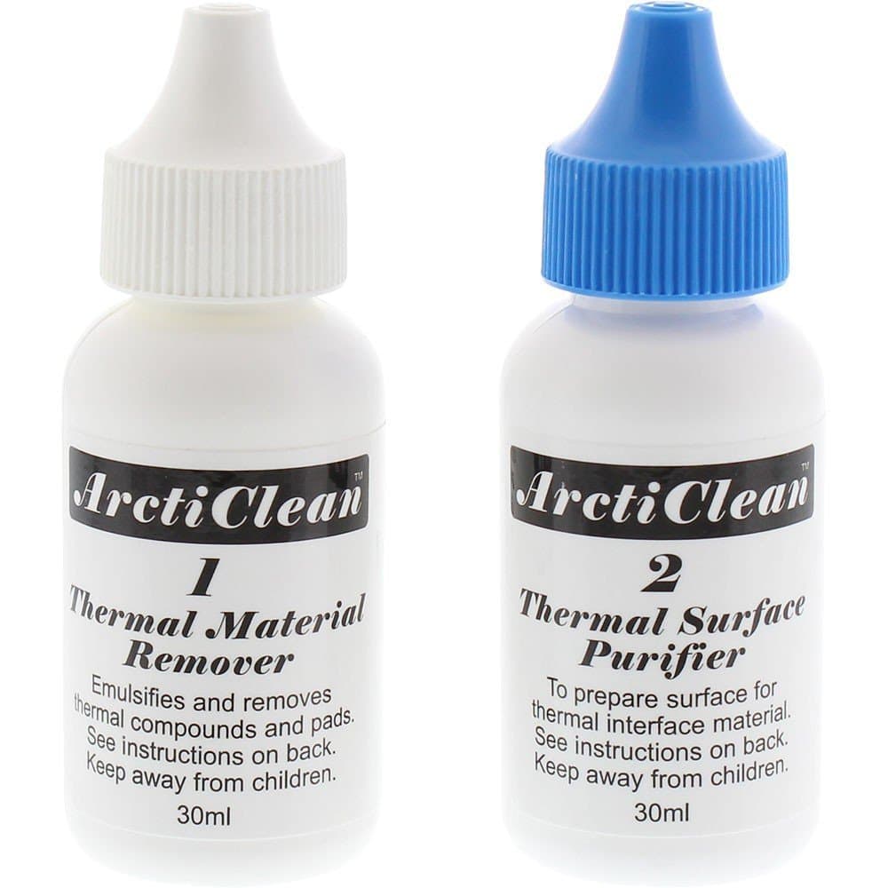 5 Arcticlean Kit 1 & 2 Thermal Grease Paste Compound Remover and Purifier (60ml)