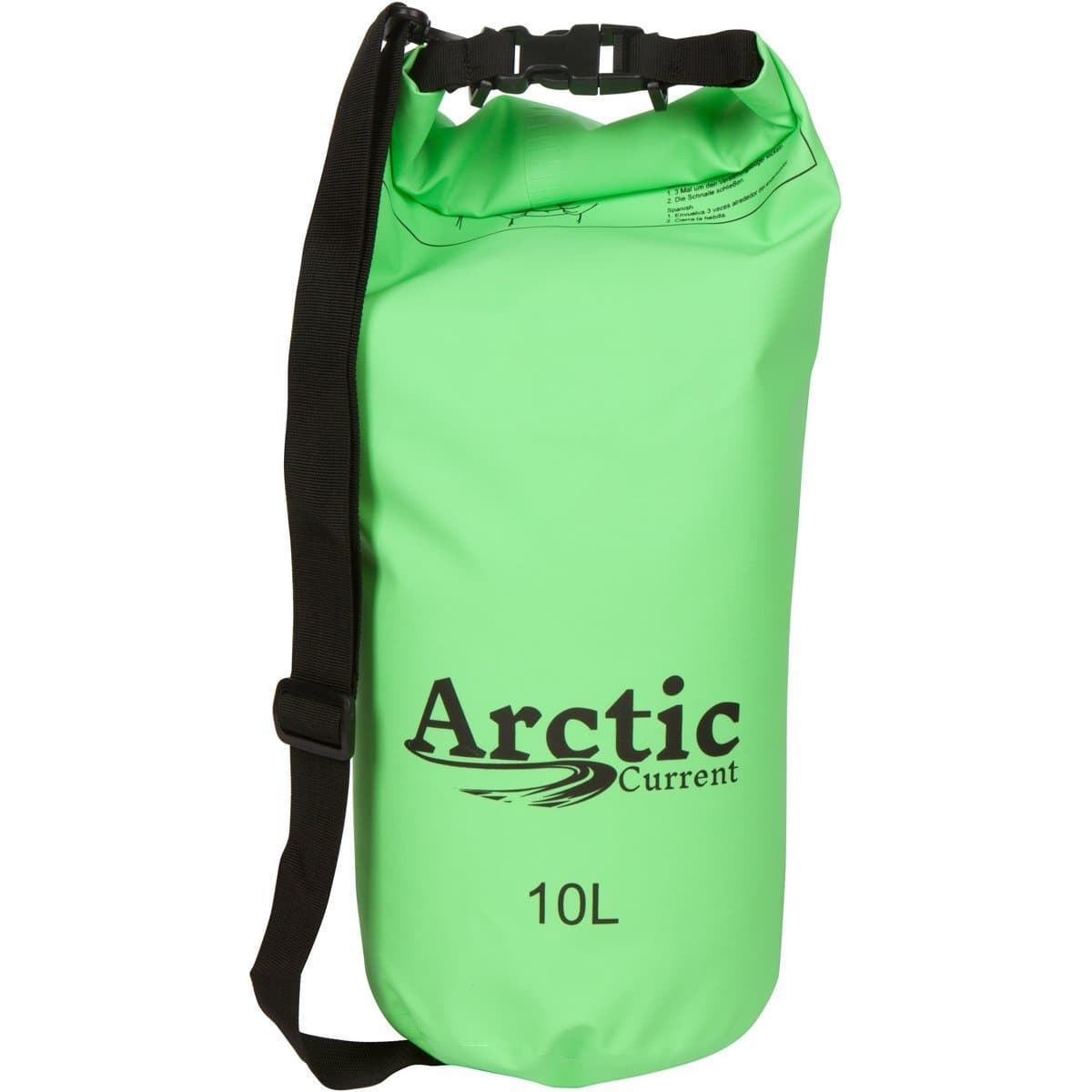 Arctic Current Waterproof Dry Bag Roll Top Sack w/Shoulder Strap - Keeps Gear Dry for Boating, Camping, Fishing, Hiking Kayaking and Outdoor Activities